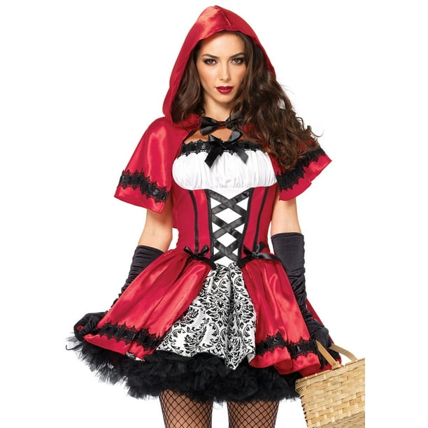 Leg Gothic Red Riding Hood Adult Costume - Walmart.com