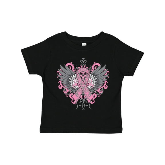 Inktastic Breast Cancer Cool Wings Boys or Girls Toddler T-Shirt
