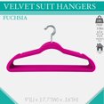 thumbnail image 2 of 25 Pack Slim Velvet Suit Hangers in Gray, 2 of 6