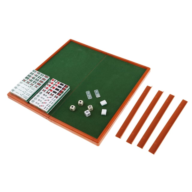 1 Juego Mini Mahjong Portátil Juego de Regalos Sunnimix Mahjong chino tradicional