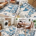 thumbnail image 5 of Area Rugs for Living Room Bedroom, Blue Christmas 4'x6' Rug Washable Carpet Runner Indoor Outdoor, Xmas Gnomes Balls Tree Snowflake Gifts Non Slip Accent Floor Mats Rug for Kitchen, Office, 5 of 8