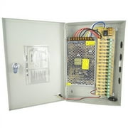 MPS12V-18CH18A 12 Volt DC /18 AMP 18Ch Camera Fused Power Supply 1 Amp / Channel Surveillance Security Camera CCTV