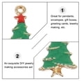 thumbnail image 3 of 10 piezas de árboles de Navidad Charms colgantes de colaboración de navidad material de manifas Material, 3 of 7