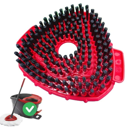 Spin Mop Scrub Brush Replacement Head for O Cedar EasyWring 1 Tank System, Floor Scrubber Brush Triangle Hard Bristle Cleaning Brush for Bathroom Kitchen Pool, Glass and Tile Walls