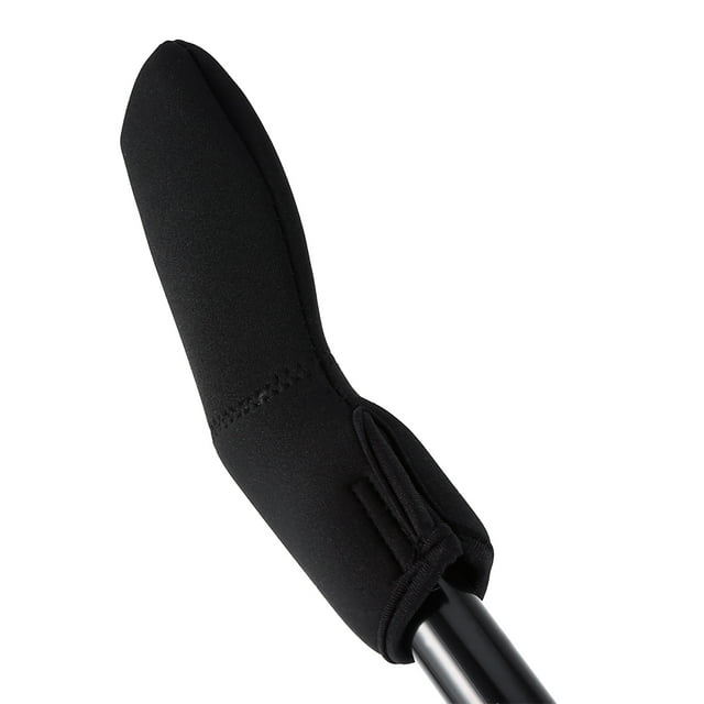 Qiilu Protège-poignée, 2 Pcs/paire Housse de Prise en Néoprène Noire pour Poussette, Housse de Protection pour Poignée de Poussette, Poussette pour Bébé