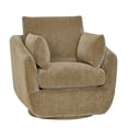 thumbnail image 2 of Beautiful Louisa Swivel Chair by Drew Barrymore, Latte Fabric, 2 of 8