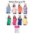 thumbnail image 4 of Woman Within Plus Size Perfect Cuffed Elbow-Sleeve Boat-Neck Tee, 4 of 6
