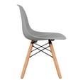 thumbnail image 3 of Aron Living 21.75" Plastic and Wood Kids Playroom Chairs in Gray (Set of 2), 3 of 5