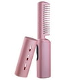 thumbnail image 4 of Alisador de pelo inalámbrico, peine caliente, peine para estilizar el cabello, tres ajustes de temperatura, herramientas de estilismo, Mini plancha Rosa Yinane Plancha de pelo, 4 of 8