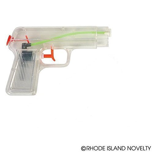 Includes 1 only 5" Clear Water Squirter Clear Toy Gun Fun Play Squirt Shoot 