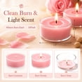 thumbnail image 2 of Giphtpoeet Tea Light Candles 50 Pack Pink Rose Scented Candles Gift Set 4 Hour, 2 of 8