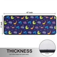 thumbnail image 5 of Kitchen Rugs Sets Of 2,DarkBlue Dinosaurs with Shapes Pattern Anti Fatigue Kitchen Mat Rugs Non Slip Washable,Decorative Kitchen Floor Mats for Kitchen,Sink,Laundry,17"x47"+17"x47", 5 of 5