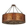 thumbnail image 4 of Meyda Tiffany 129145 Dean 4 Light 30" Wide Suspension Pendant - Red Rust, 4 of 5