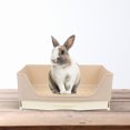 thumbnail image 3 of Phenofice Beige Rabbit Toilet Potty Tray Large Training Drawer Style Litter Box for Adult Rabbits, 3 of 8