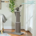 thumbnail image 4 of PAWZ Road 31" Natural Sisal Cat Scratching Post for Indoor Cat Scratcher with Plush Large Base, Gray, 4 of 9