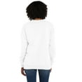 thumbnail image 3 of Hanes Unisex Garment Dyed Fleece Sweatshirt White XL, 3 of 8