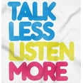 thumbnail image 2 of Talk Less Listen More Inspirational Hoodie Sweatshirt Women Men Brisco Brands S, 2 of 6