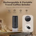 thumbnail image 2 of Electric Coffee Grinder 1500mAh,Adjustable Burr Grind Settings,Portable Coffee Bean Machine for Home and Travel, 2 of 8