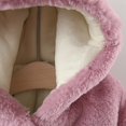 thumbnail image 4 of Mercatoo Baby Girls Thicken Hooded Keep Winter Jacket Coat, Warm Coat+Bag Rabbit, Toddler Girls Fleece Casual Clothes, 4 of 8