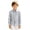 F171-Grey, variant on FYDUU Kids Boys Girls Long Sleeve Striped Shirt Turndown Collar Button Down Shirts Fall Back To School Shirt Formal Children's Tops 3-4 Years