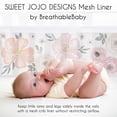thumbnail image 5 of Sweet Jojo Designs + BreathableBaby Watercolor Floral Pink Grey and White Breathable Mesh Crib Liner Pad, 5 of 6