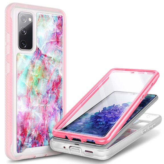 For Samsung Galaxy S20 FE 5G Case, with Built-in Screen Protector, Nagebee Full-Body Protective Rugged Bumper Cover, Shockproof Durable Case (Fantasy)