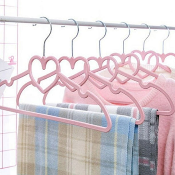 Kawaii Sanrioed Hello Kittys Cartoon, lindo corazón para niña, sin rastro, colgador de ropa para el hogar, gancho de soporte, juguete de regalo