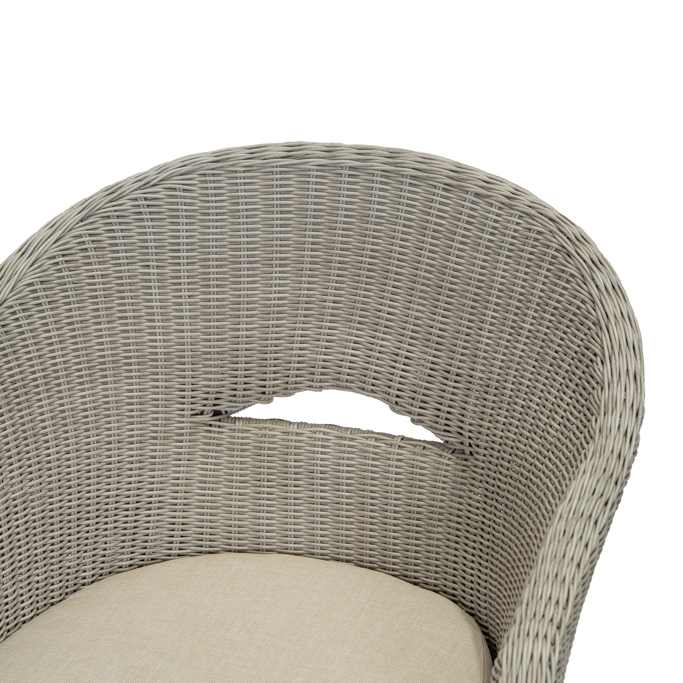 Christopher Knight Home 7-Piece Contemporary Outdoor Dining Set with Rattan Armchairs and Beige Cushion