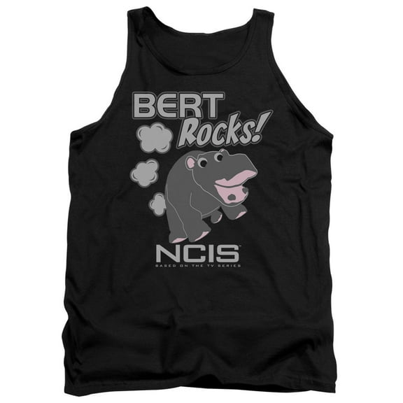 Ncis Bert Rocks Adult Tank Top Black