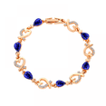 thumbnail image 1 of Heart Shaped Crystal Bracelet Zircon Rhinestone Bracelet With Diamond Inlaid Design, 1 of 3