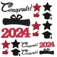 thumbnail image 2 of 1 Sac de Décorations de Graduation 2024 Félicitations Confettis Centre de Table Fournitures de Fête, 2 of 9
