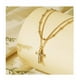 thumbnail image 2 of Collar Xtellar Cruz Mujer Dije Chapado Oro 18k Con Zircón, 2 of 4
