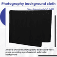thumbnail image 3 of 1.5x2M Backdrop Cloth for Photo Studio Video Props Black, 3 of 7