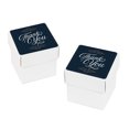 thumbnail image 1 of Navy Blue Art Deco Vintage Party Baby Shower,  Baby Shower Thank You, 20-Pack Favor Box DIY Kit, 1 of 2
