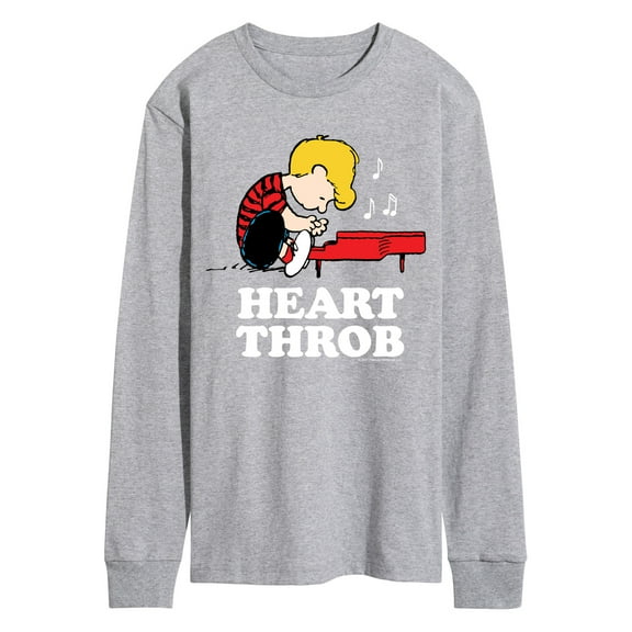 Peanuts - Schroeder Heart Throb - Men's Long Sleeve Graphic T-Shirt