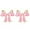 Bow-Gold-P3, variant on Fatay-T Gold Bow Earrings for Women Teen Pink Bowtie Dainty Long Tassel Drop Stud Trendy Statement Jewelry Gift