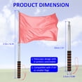 thumbnail image 3 of Uxcell Flag Pole - 8.2 Feet Telescopic Handheld Flagpoles, Stainless Steel Tour Guide Portable Flag Pole, 3 of 7