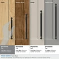 thumbnail image 3 of Amerock Collet 7-9/16 inch (192mm) Center-to-Center Matte Black Cabinet Pull, 3 of 4