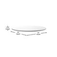 thumbnail image 4 of Flash Furniture Glenbrook 36" Round Table Top Reversible White or Gray (XURD36WHGY), 4 of 9