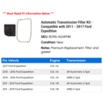thumbnail image 2 of Automatic Transmission Filter Kit - Compatible with 2011 - 2017 Ford Expedition 2012 2013 2014 2015 2016, 2 of 2