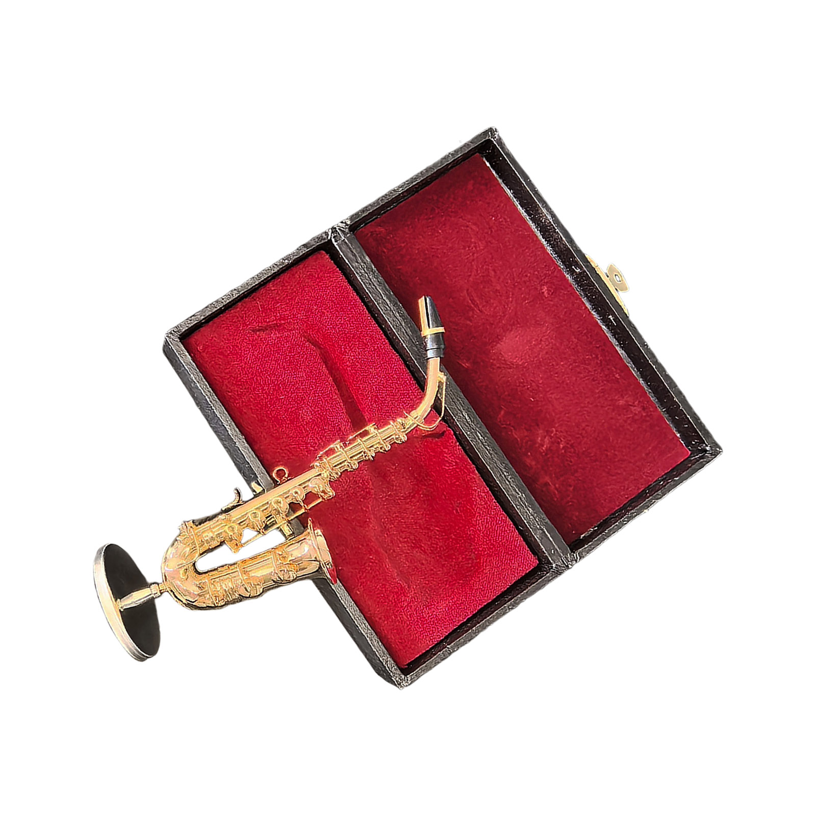 Handcrafted Altos Saxophone Brass Gold Plated Musical Instrument Decoration With Protective Case For Music Lover