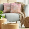 thumbnail image 5 of Ambesonne Saying Throw Pillow Cover 2 Pack, Pastel Colored Bokeh Effect, 16", Pale Peach Pale Yellow, 5 of 7