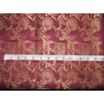 thumbnail image 2 of Silk Brocade fabric Burgundy x metallic gold color 44" wide BRO714[3], 2 of 4