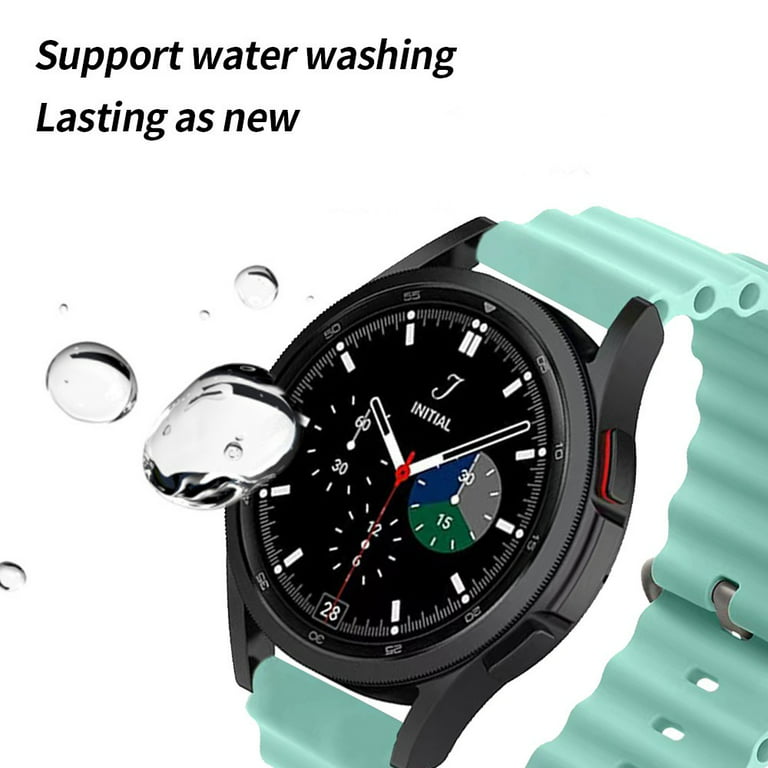 Designer Sport Band Compatible for Samsung Galaxy Watch 4 40mm 44mm/Classic  42mm 46mm/Watch 3 41mm, Active 2 Watch Bands/gear s2, 20mm Silicone Soft