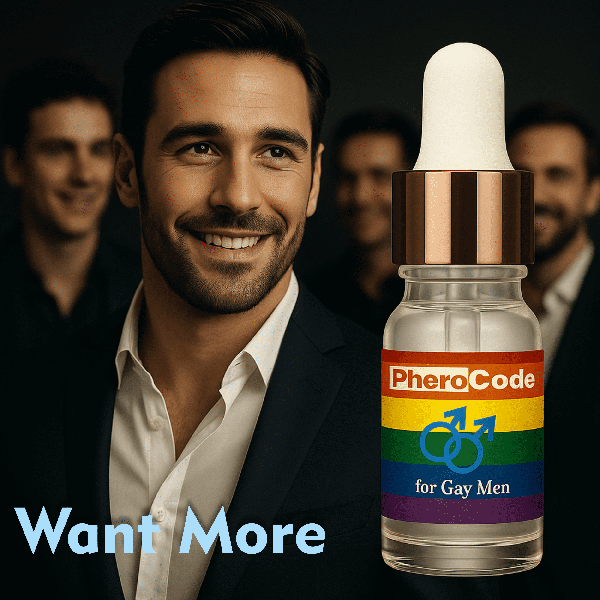 Gay Pheromone Cologne for Men Original CopulinAndrone 0.17 fl oz - 48-Hour Long Lasting Body Oil Crafted for Gay Men - Men's Cologne Perfume Pheromone Oil with Natural Orange Blossom and Sandalwood