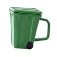 thumbnail image 4 of Taza de café taza diaria taza de té de agua taza matutina con tapa cubierta de agua en tazas para pastillas para el desayuno de jugo de fiesta café Verde, 4 of 8