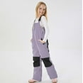 thumbnail image 5 of MAIHAN-Kids Insulated Snow Bib Pants - Waterproof Windproof Ski Overalls for Girls and Boys, Thermal Snow Pants for Skiing, Snowboarding & Outdoor Winter Play kids snow pants(Purple,6-7Years), 5 of 5