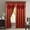 Burgundy, variant on Penelopie Jacquard Look Curtain Panel Set, 54 by 84-Inch, Brown, Set of 2