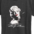 thumbnail image 3 of Marilyn Monroe - Black and White Portrait Short Sleeve Graphic T-Shirt, 3 of 5