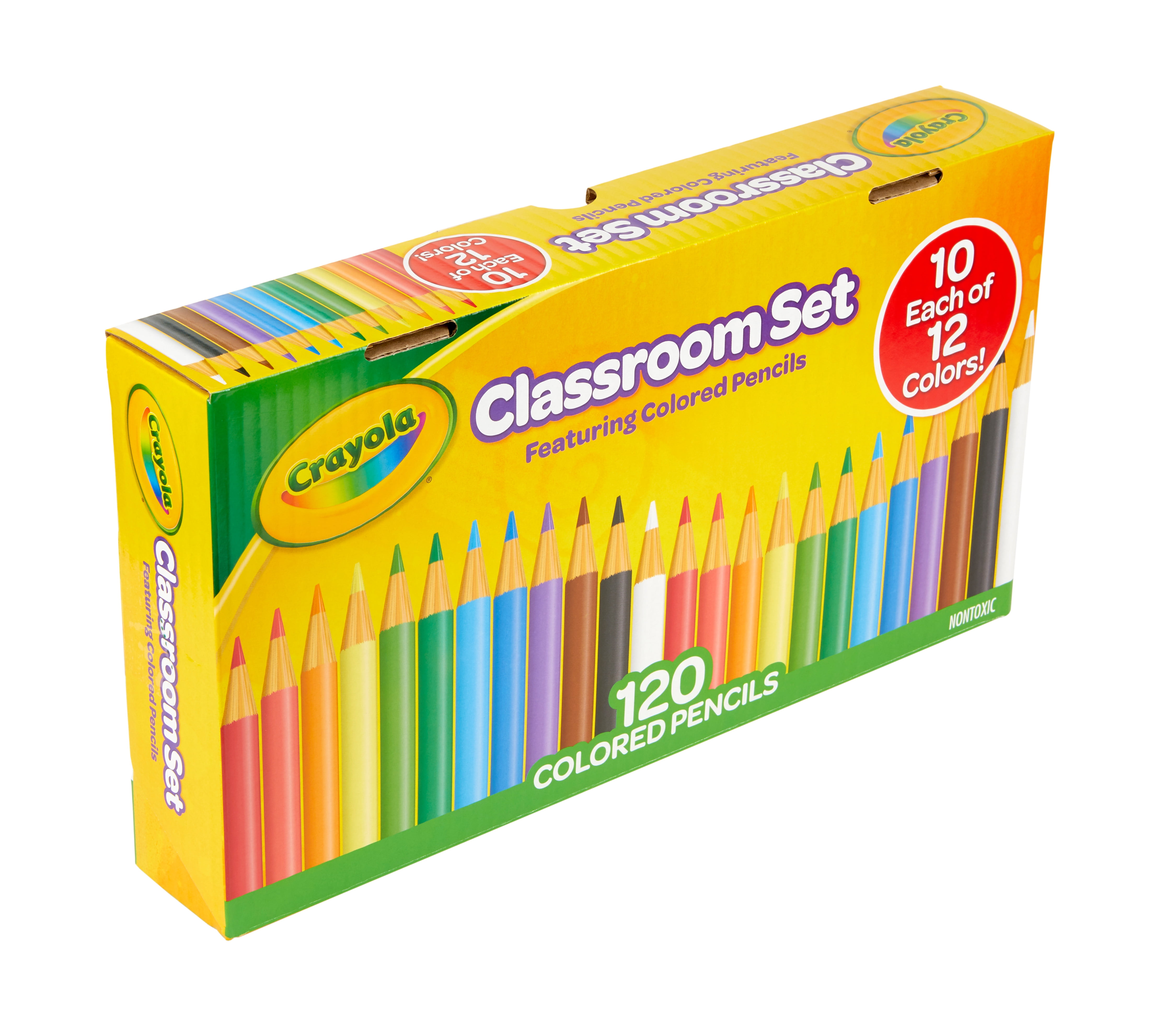 Crayola Classroom Set Colored Pencils, Assorted Colors, Beginner Child 120  Pieces - Walmart.com